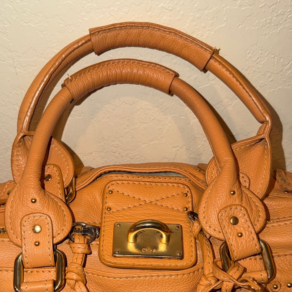 Chloe Tan Paddington Leather Satchel Bag - Picture 3 of 16